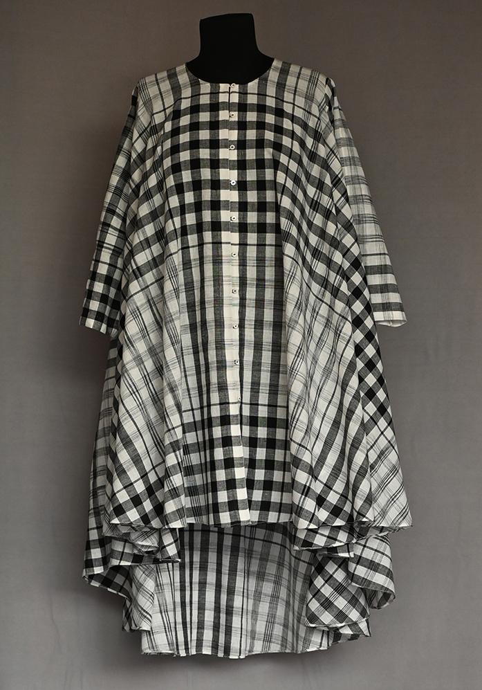 Amrich Dress Handwoven Cotton Ikat Check Button Down - Shop Cult Modern