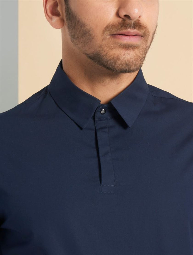 Perona   -   Mens-Shirts-Shirts-Lane-Pma-Ss24-313-S-Navy - Shop Cult Modern