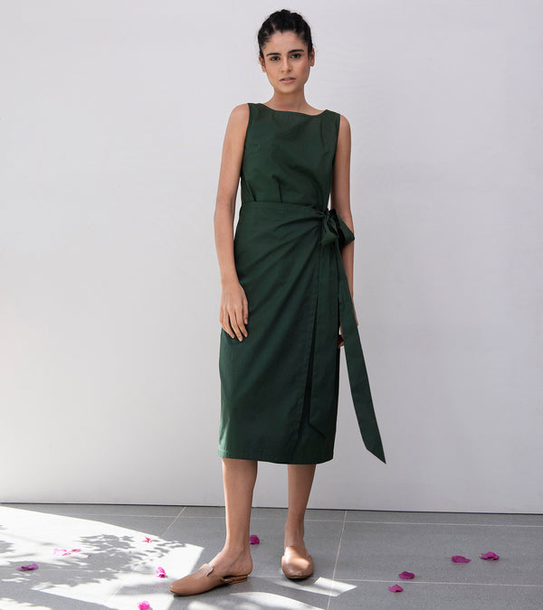 Khara Kapas Lady Fern Midi Dress - Shop Cult Modern