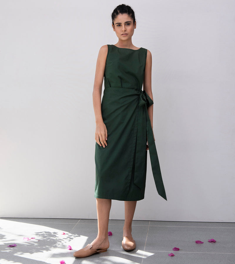 Shop Green Midi Dress by Khara Kapas | Shop Cult Modern Shop Green Midi Dress by Khara Kapas | Shop Cult Modern