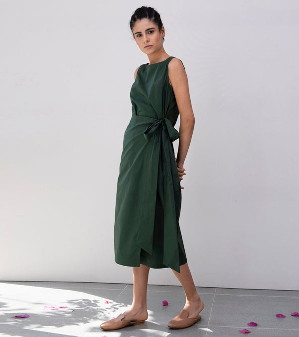 Khara Kapas Lady Fern Midi Dress - Shop Cult Modern