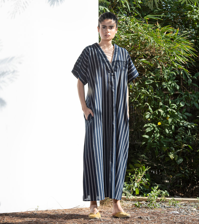 Khara Kapas Lupine Kimono Dress - Shop Cult Modern