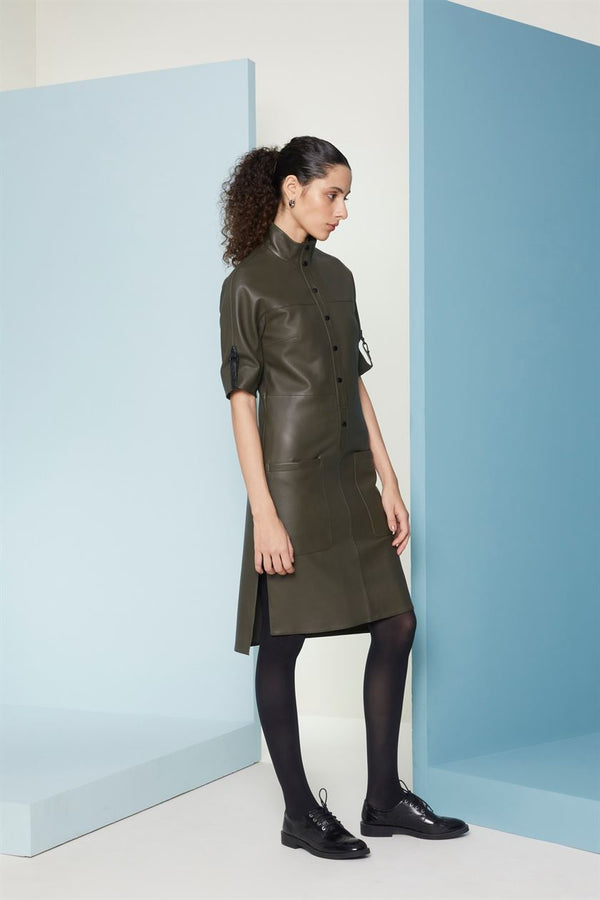 Perona   I   Womens-Outerweareather Dress-Nala-Pma-Fv21-7917-Olive  AS7904 - Shop Cult Modern