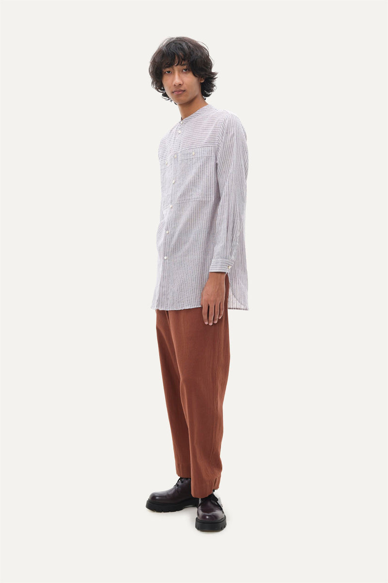 Naushad Ali I Polka shirt,Mint Signature Spring Summer 2022 High twisted cotton crepe Mint NA SS22 M04 - Shop Cult Modern