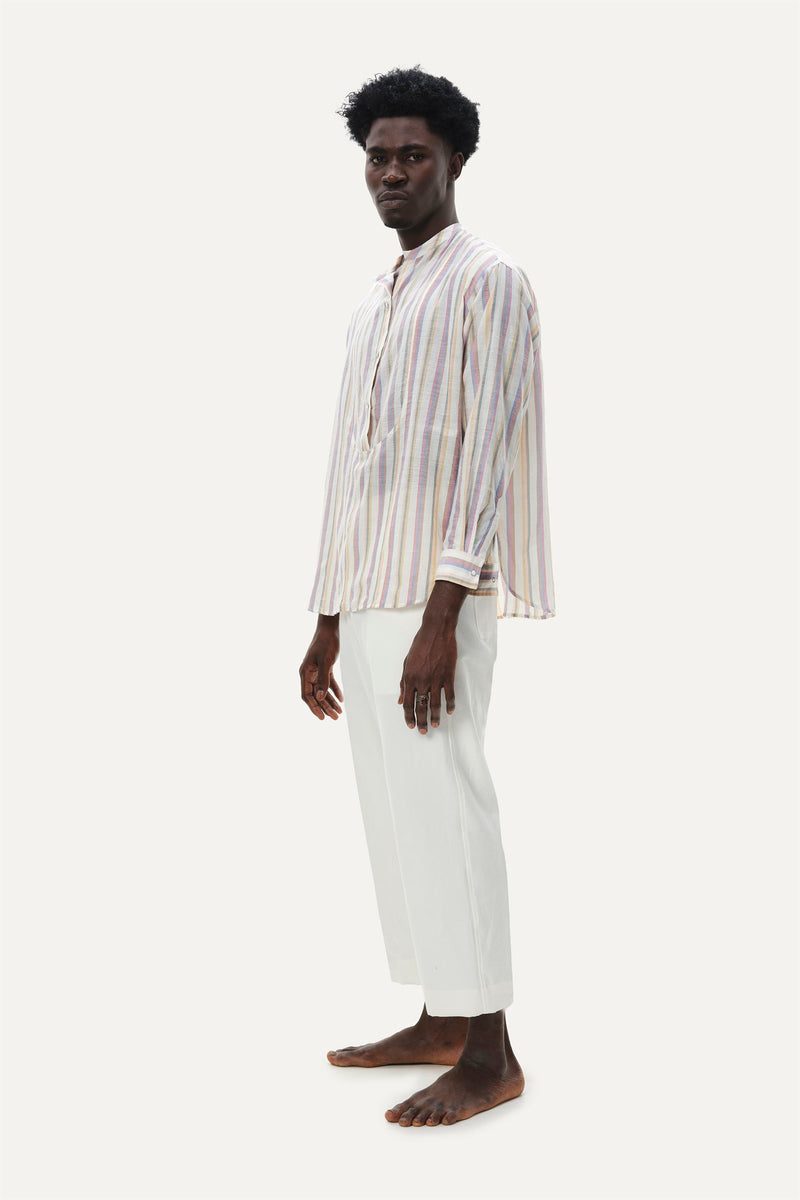Naushad Ali I Embroidered co,ord,White Signature Spring Summer 2022 Cotton voile White NA SS22 M15 - Shop Cult Modern
