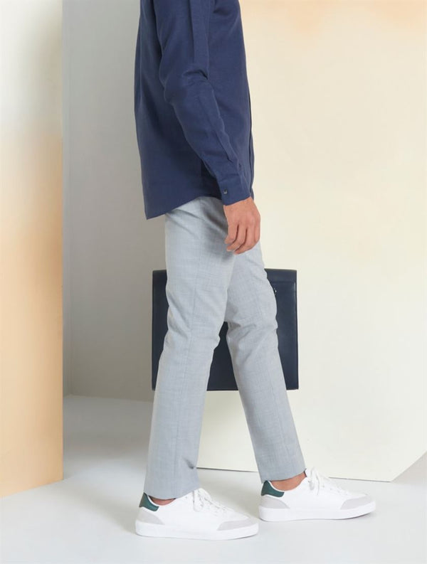 Perona   -   Mens-Bottoms-Trousers & Denims-Nathan-Pma-Ss24-163-28-Cement Grey - Shop Cult Modern