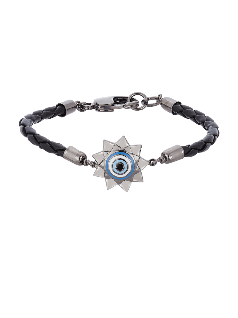 Outhouse   -   Eye Promise Rune Star Suede Bracelet - Shop Cult Modern