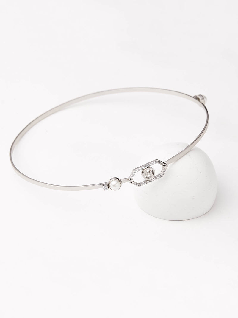 Outhouse   I    OH Celeste Abaca Street Sirius Choker Silver New OHAW19CH051 - Shop Cult Modern