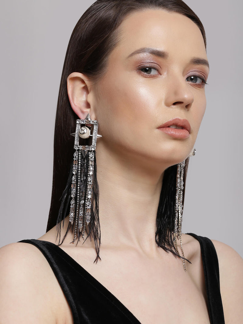 Outhouse   I    OH Celeste Tamiami Blazar Earrings Silver New OHAW19EA021 - Shop Cult Modern