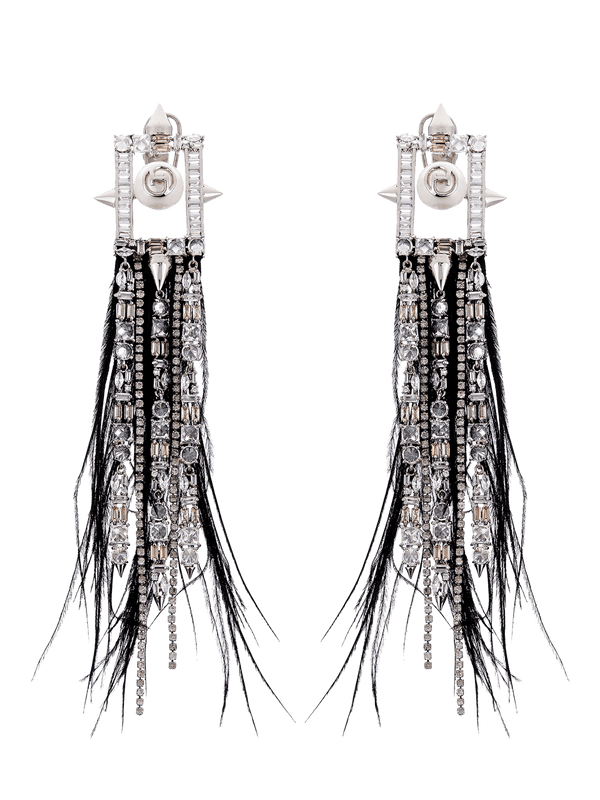 Outhouse   I    OH Celeste Tamiami Blazar Earrings Silver New OHAW19EA021 - Shop Cult Modern