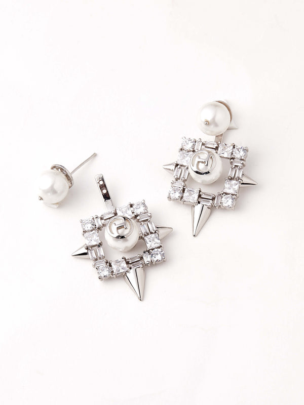 Outhouse   I    OH Celeste Flagler Street Orion Nova Stud Drops Silver New OHAW19EA061 - Shop Cult Modern