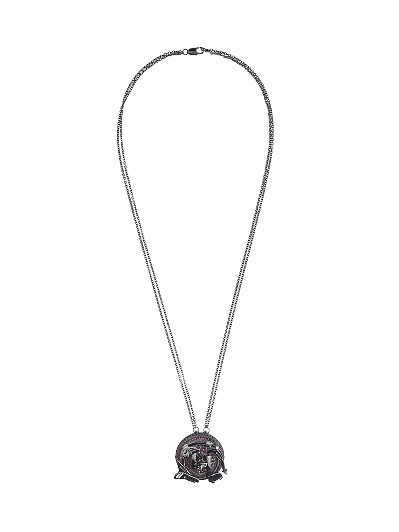 Outhouse   I    OH V Abingdon Iridescent Lyra Pendant Silver New OHAW19PE031 - Shop Cult Modern