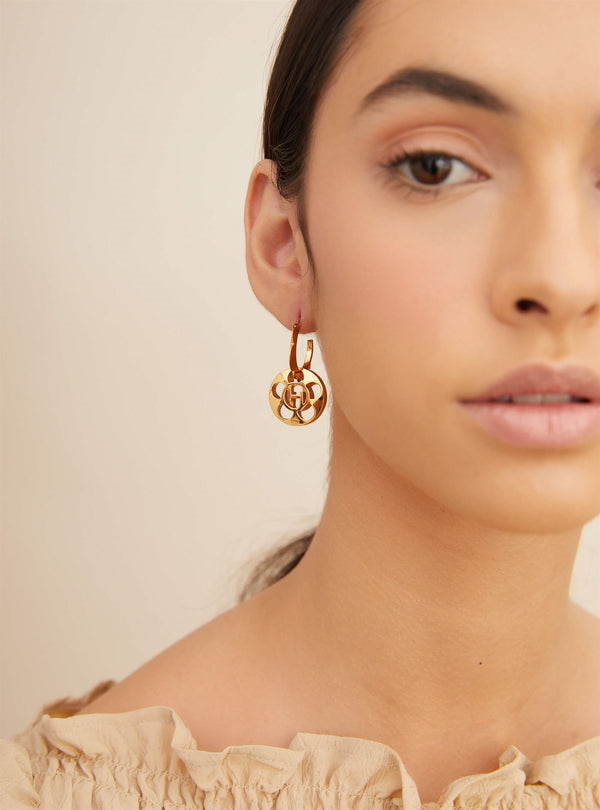 Outhouse   I   Oh Petite Broadway Drop Earrings Brass, Gold Accessories OHAW21EA011 - Shop Cult Modern