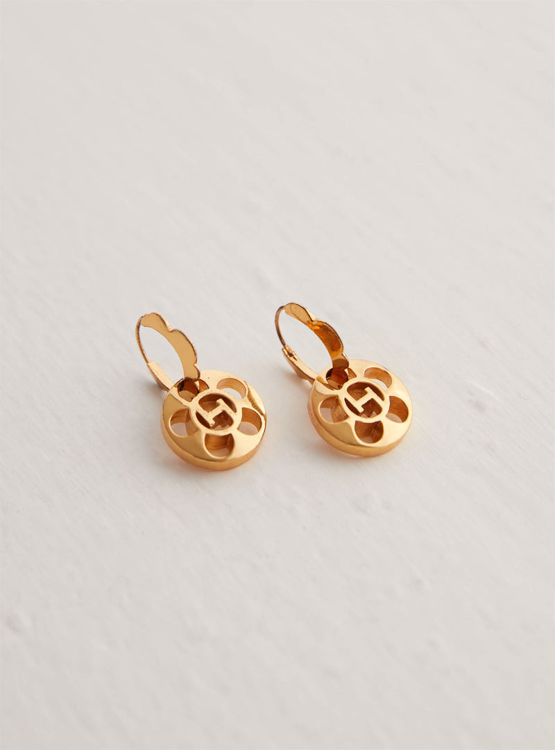 Outhouse   I   Oh Petite Broadway Drop Earrings Brass, Gold Accessories OHAW21EA011 - Shop Cult Modern