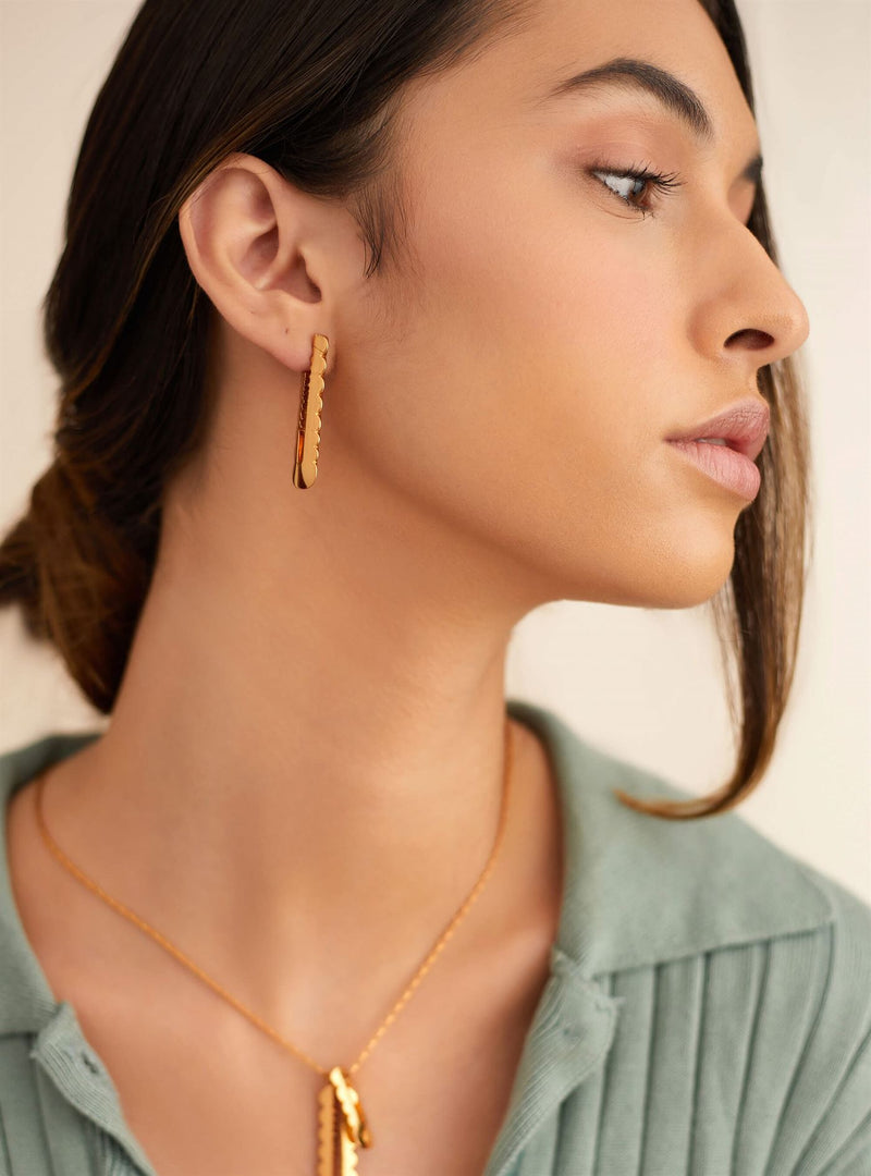Outhouse   I   OH Epee Rodeo Drive Mini Earrings Brass Gold Accessories  OHAW21EA501 - Shop Cult Modern