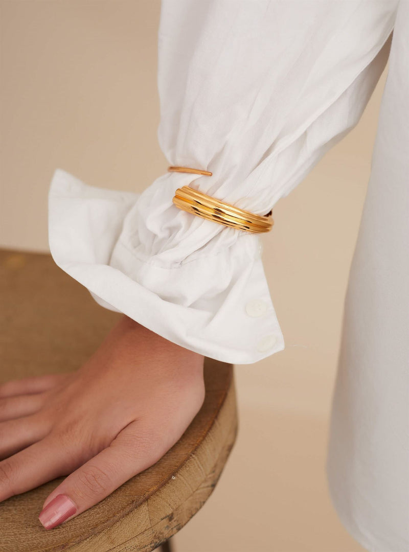 Outhouse   I   Oh Poppi Lafayette Street Tuscon Bangle Brass, Gold Accessories OHAW21HC041 - Shop Cult Modern