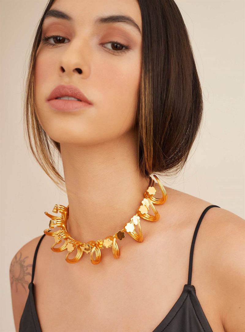 Outhouse   I   Oh Poppi Bleecker Street Tuscon Necklace Brass, Gold Accessories OHAW21NE041 - Shop Cult Modern