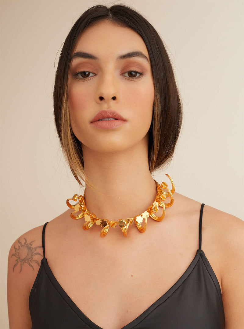 Outhouse   I   Oh Poppi Bleecker Street Tuscon Necklace Brass, Gold Accessories OHAW21NE041 - Shop Cult Modern