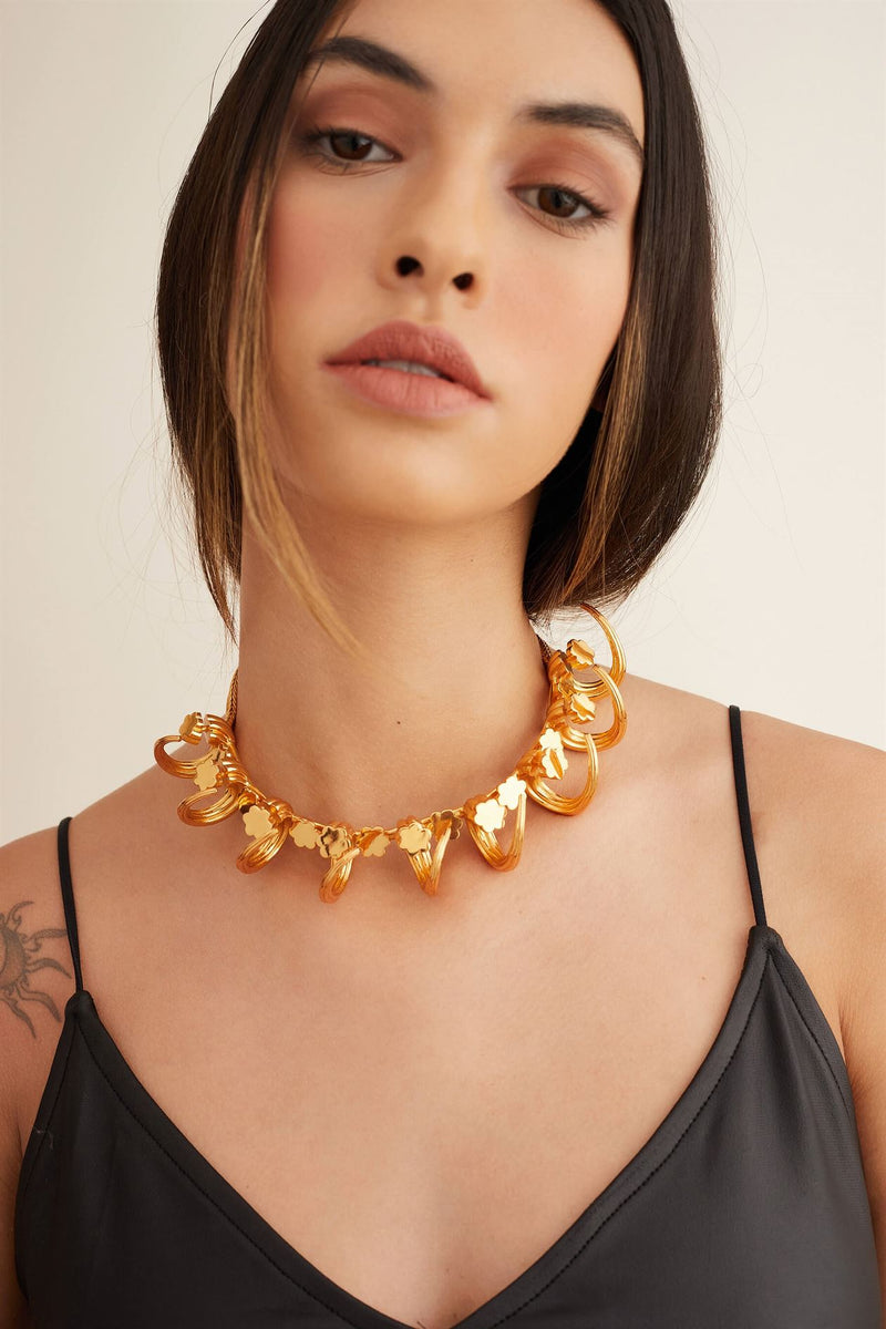 Outhouse   I   Oh Poppi Bleecker Street Tuscon Necklace Brass, Gold Accessories OHAW21NE041 - Shop Cult Modern