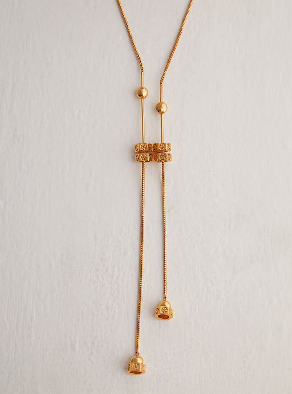 Outhouse   I   Oh Poppi Little Italy Lever Necklace Brass, Gold Accessories OHAW21NE301 - Shop Cult Modern