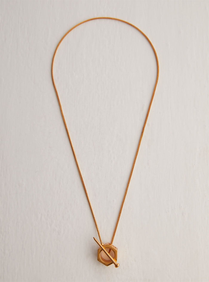 Outhouse   I   Oh Poppi Henry Street Bolt-T Pendant Brass, Gold Accessories OHAW21PE071 - Shop Cult Modern