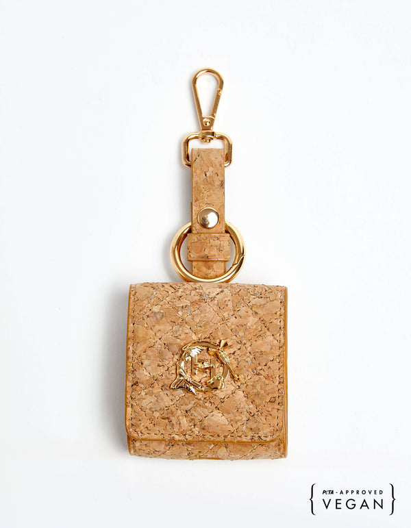 Outhouse   -   OH V Birdy The Oh V Birdy Airpods Case - Beige Cork - Shop Cult Modern