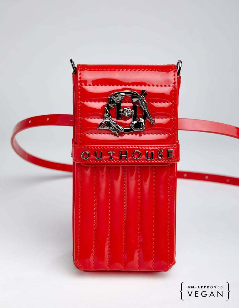 Outhouse   -   OH V Birdy The Oh V Birdy Phone Bag - Scarlet Red - Shop Cult Modern