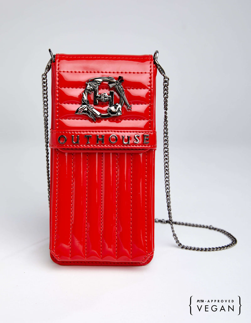 Outhouse   -   OH V Birdy The Oh V Birdy Phone Bag - Scarlet Red - Shop Cult Modern