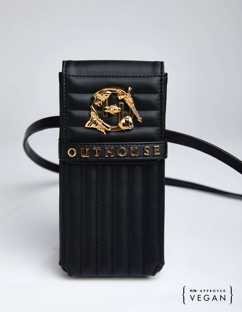 Outhouse   -   OH V Birdy The Oh V Birdy Phone Bag - Noir Black - Shop Cult Modern