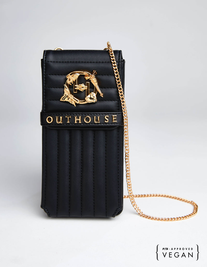 Outhouse   -   OH V Birdy The Oh V Birdy Phone Bag - Noir Black - Shop Cult Modern