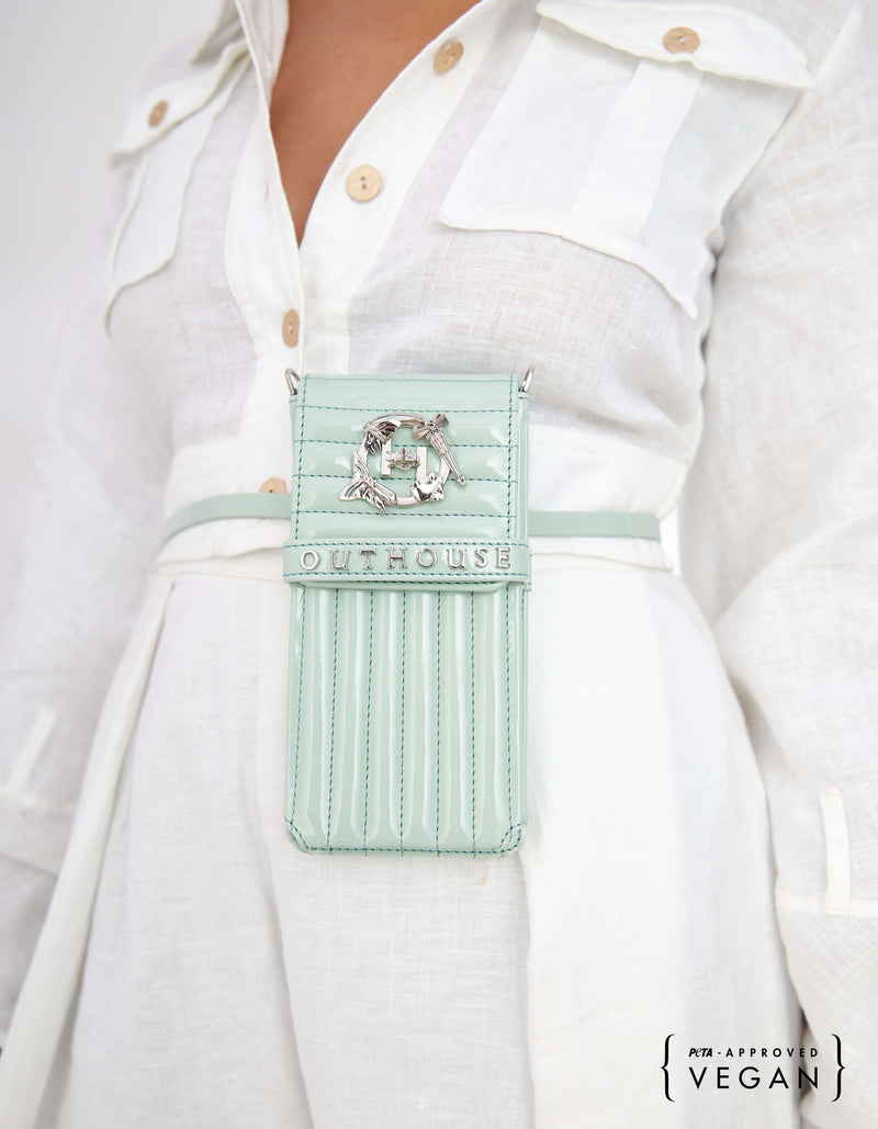 Outhouse   -   OH V Birdy The Oh V Birdy Phone Bag - Mint Green - Shop Cult Modern