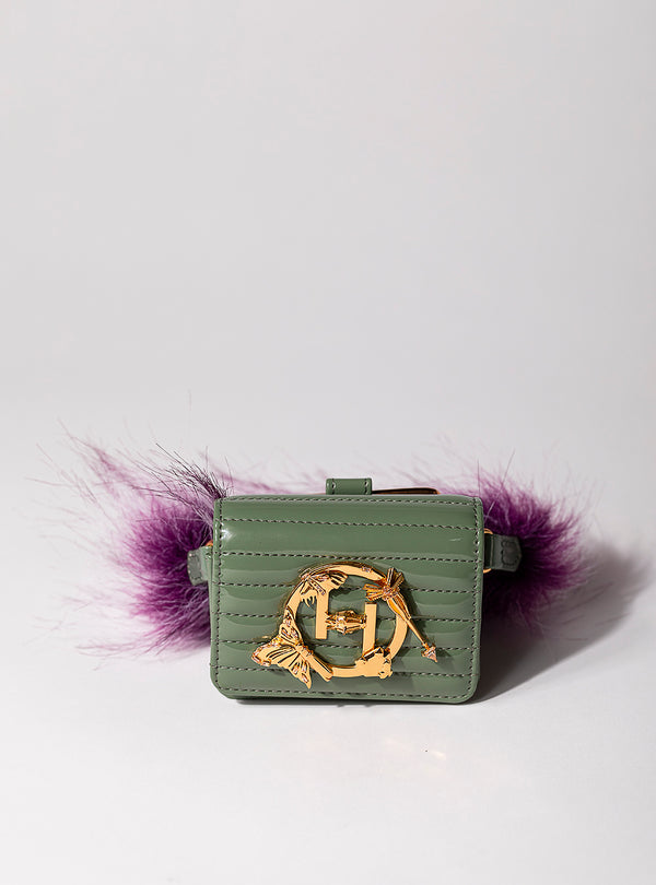 Outhouse   -   Sling Bag The Oh V Furbie - Fern Green - Shop Cult Modern