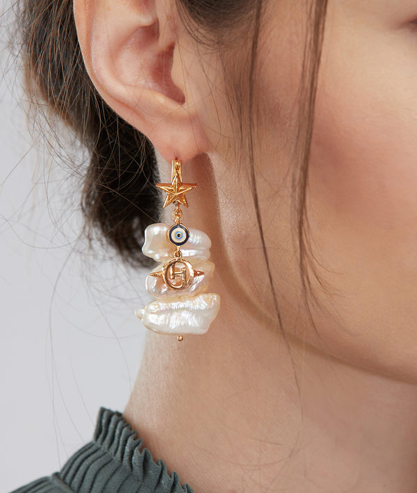 Outhouse   -   Pearls des Celeste Keshi Pearl Drop Earrings - Shop Cult Modern