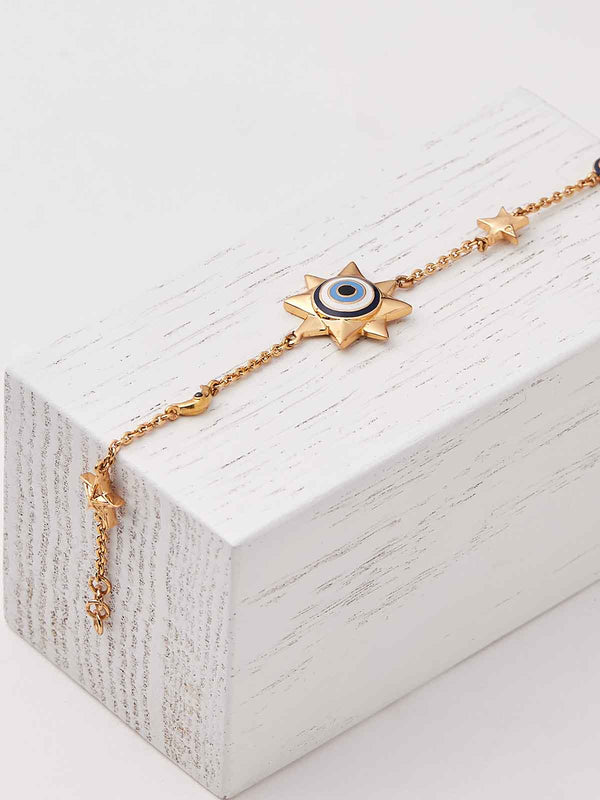 Outhouse   -   Eye Promise Eye Promise Trinity Chain Bracelet - Shop Cult Modern