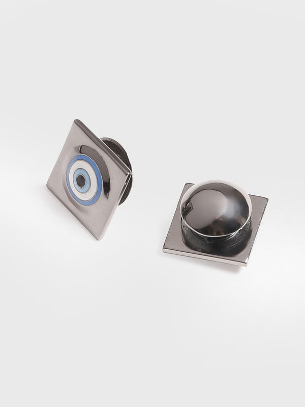 Outhouse   -   Eye Promise Protego Cufflinks In Gunmetal - Shop Cult Modern