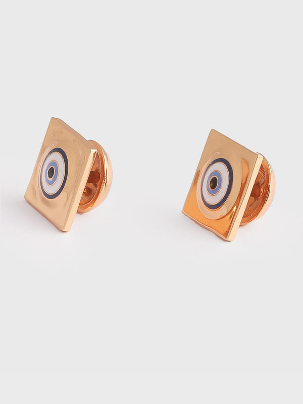 Outhouse   -   Eye Promise Protego Cufflinks In Gold - Shop Cult Modern