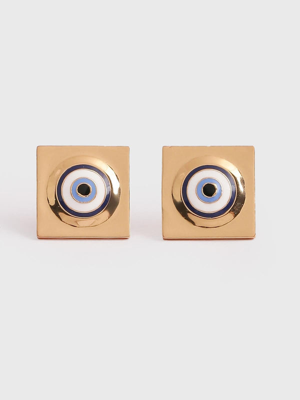 Outhouse   -   Eye Promise Protego Studs In Gold - Shop Cult Modern