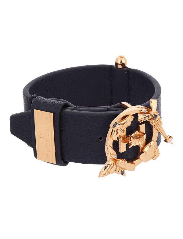 Outhouse   -   OH Series O.H. V Oxford Blue Leather Bracelet - Shop Cult Modern