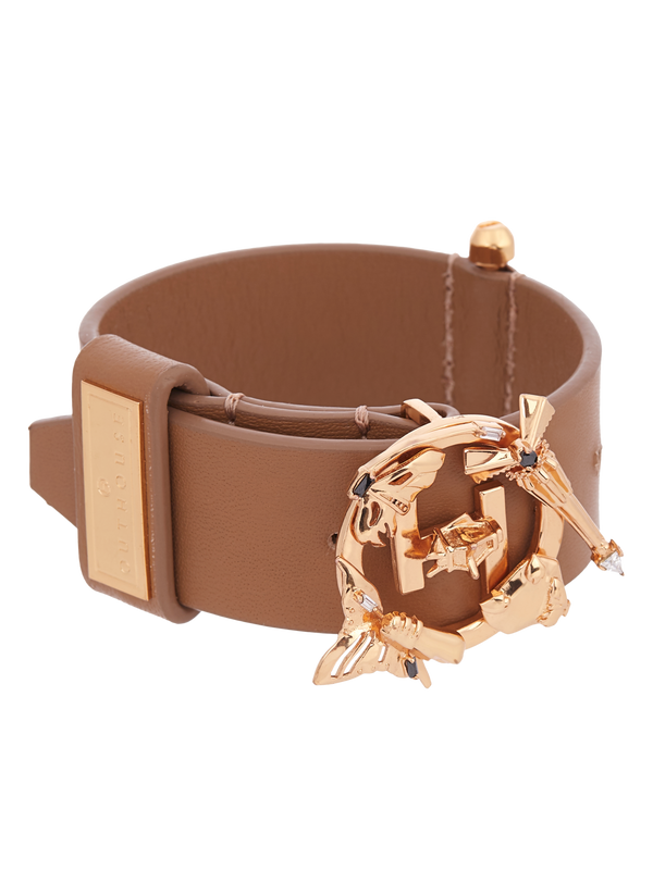 Outhouse   -   OH Series O.H. V Tan Leather Bracelet - Shop Cult Modern