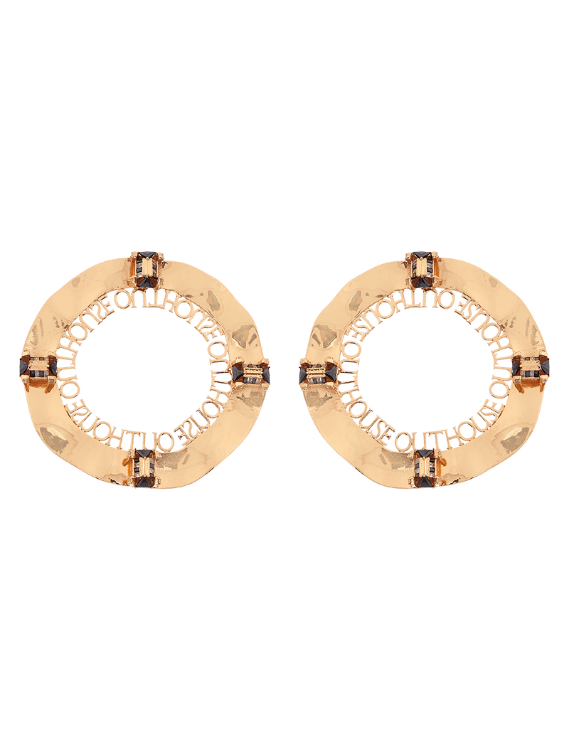 Outhouse   -   OH Series O.H V Arena Earrings - Shop Cult Modern