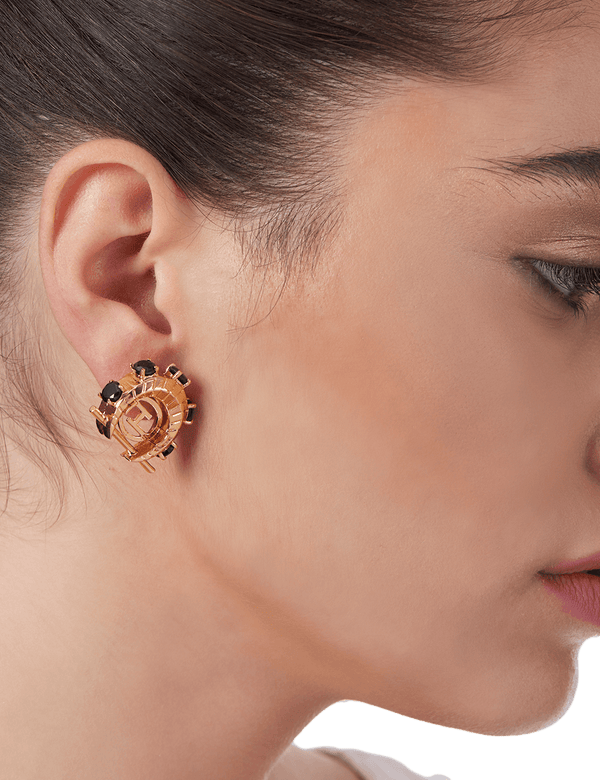 Outhouse   -   OH Series O.H. V Crescent Ear Studs - Shop Cult Modern