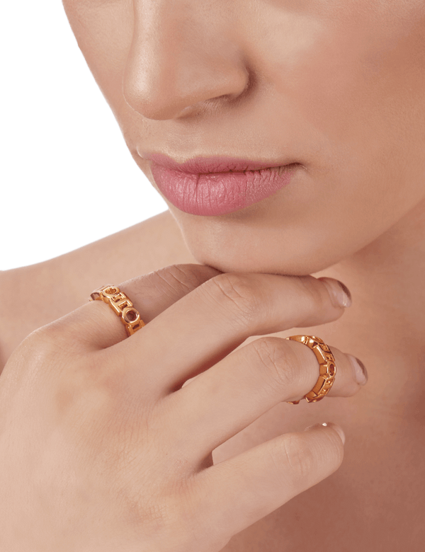 Outhouse   -   OH Series The O.H Monogram Classic Midi Ring - Shop Cult Modern