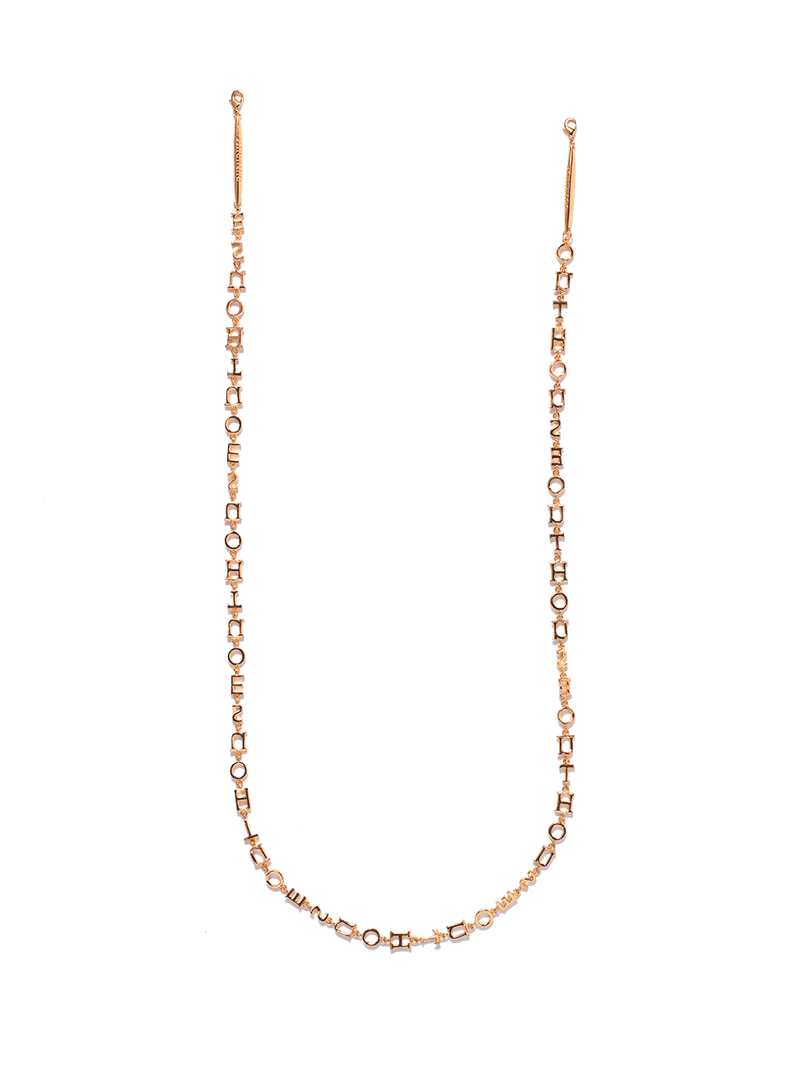 Outhouse   -   Le Lien The Outhouse Monogram Convertible Lanyard in Gold - Shop Cult Modern