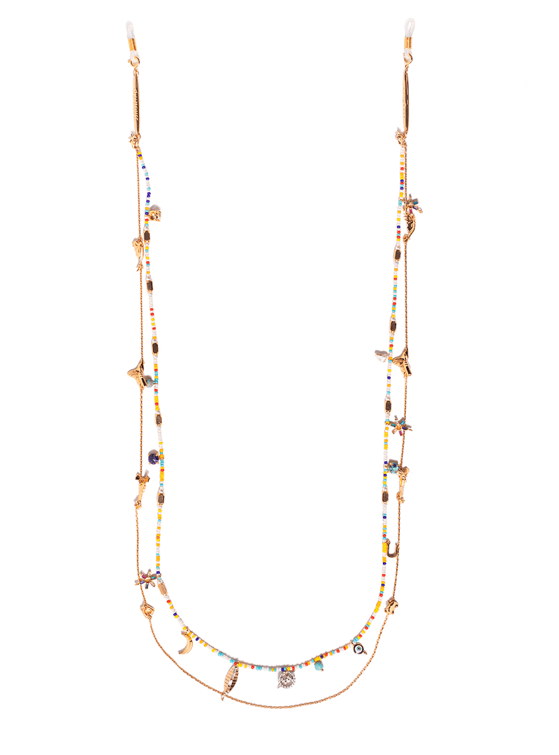 Outhouse   -   Le Lien The OH V Coachella Beaded Lanyard - Shop Cult Modern