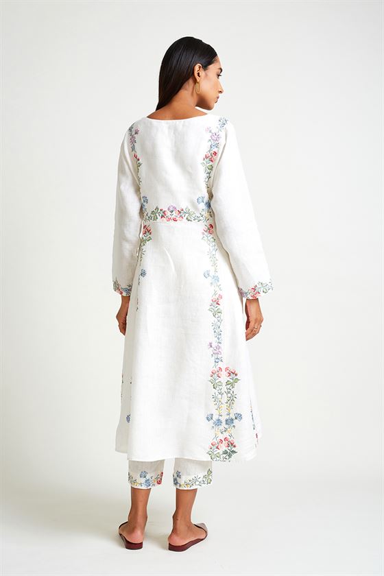 Payal Pratap   -   Rock Garden Alyssum Embroidered Kurta with Pant - Shop Cult Modern