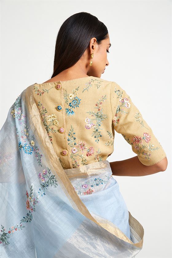 Payal Pratap   -   Rock Garden Andromeda Embroidered Blouse - Shop Cult Modern