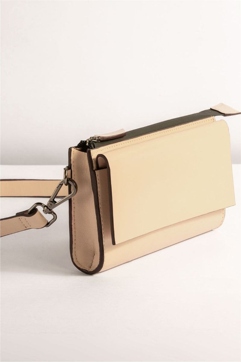 Tanned   I   Essential Pouchette  Classic Thin Strap    Cashew  TO/EP-CW  I Leather Bag - Shop Cult Modern