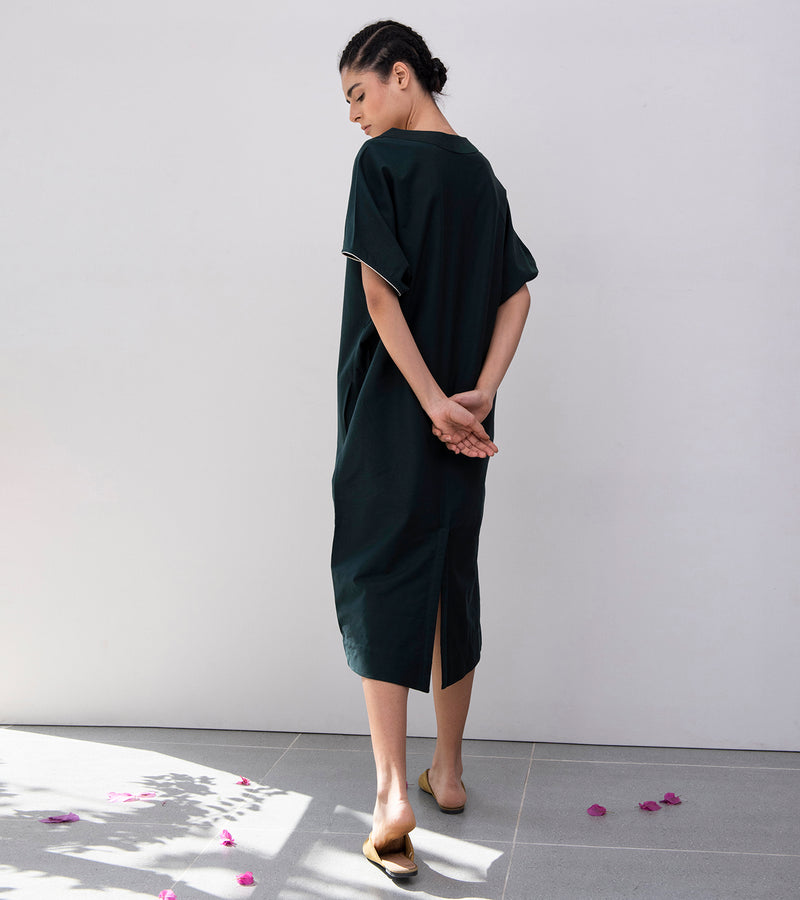 Khara Kapas Preachings Of Pine Kimono Dress - Shop Cult Modern