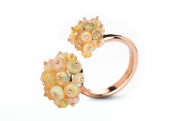Studio Tara   I   Ring 18K Pink Gold With Opal Size 5.5Us, 16Mm And 12Mm Sphere  RI1613 - Shop Cult Modern