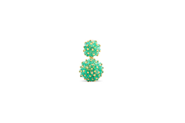 Studio Tara   I   Ring 18K Yellow Gold With Emerald Size 5.5Us, 16Mm And 12Mm Sphere  RI1641 - Shop Cult Modern